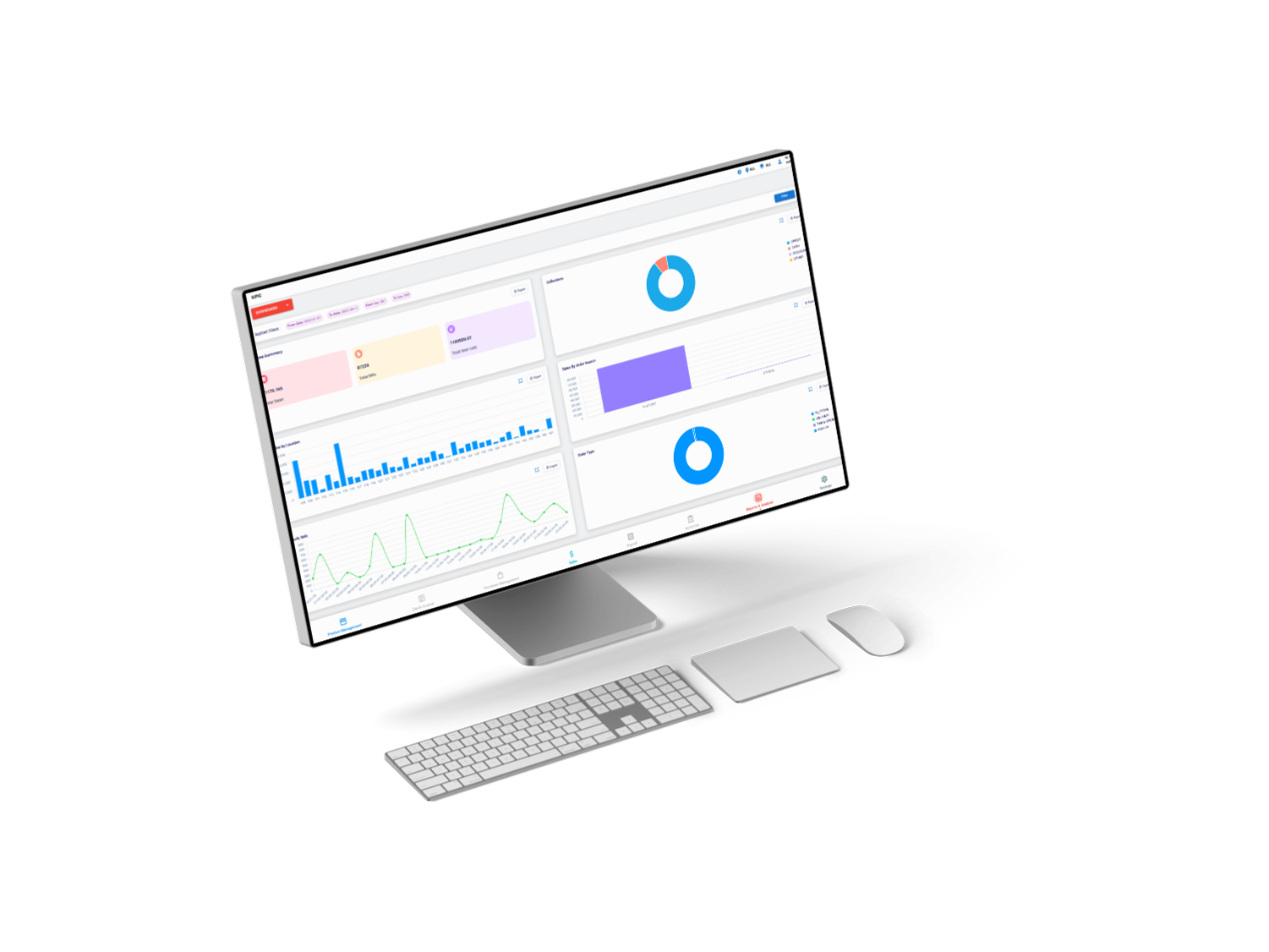 ERP Dashboard Interface